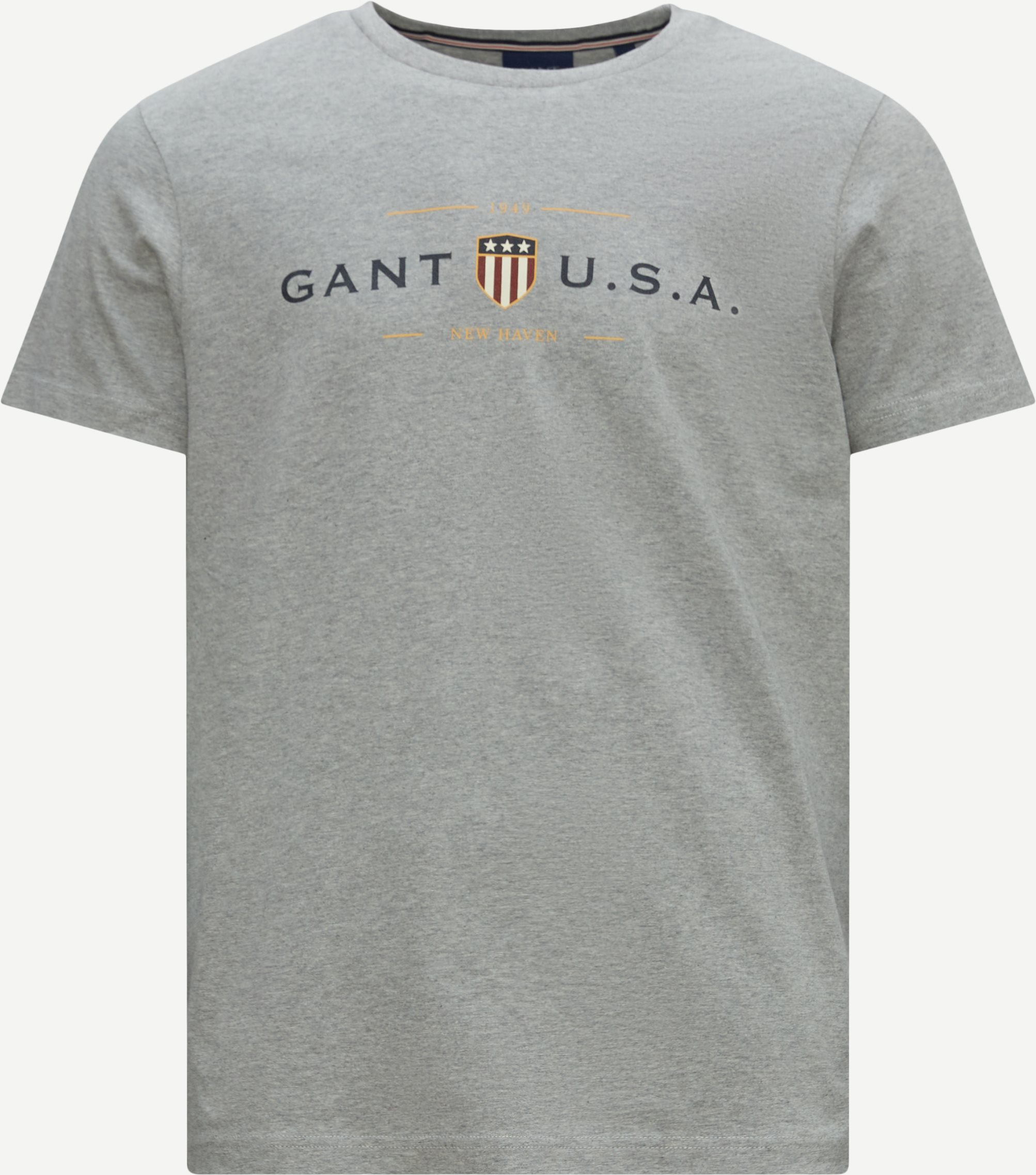 Gant T-shirts D1 BANNER SHIELD SS T-SHIRT 2003155 Grey
